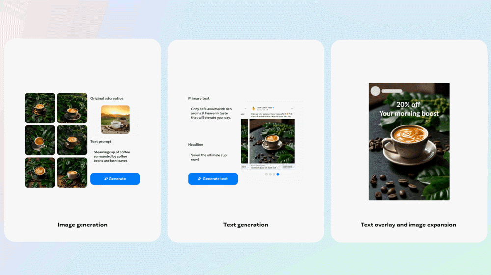 메타, 광고주 위한 생성형 AI 도구 발표했다