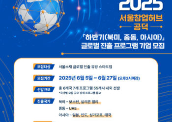 2025년 서울창업허브 공덕 하반기(북미, 중동, 아시아) 글로벌 진출 프로그램 기업 모집