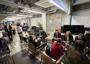 시부야 한복판에서 열린 스타트업 네트워킹 이벤트