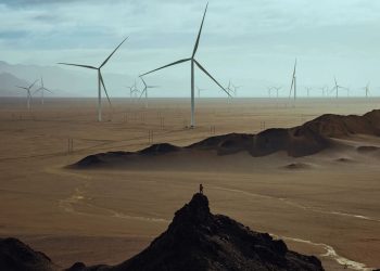 사진으로 본 中 거대한 태양광‧풍력 발전 시설