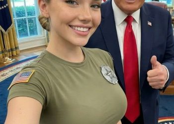 트럼프 지지 금발 여군, 100% AI 제작품이었다